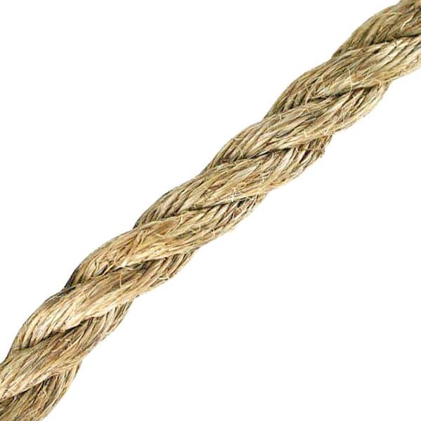 Everbilt 1 in. x 1 ft. Manila Twist Rope, Natural 70296 - The Home