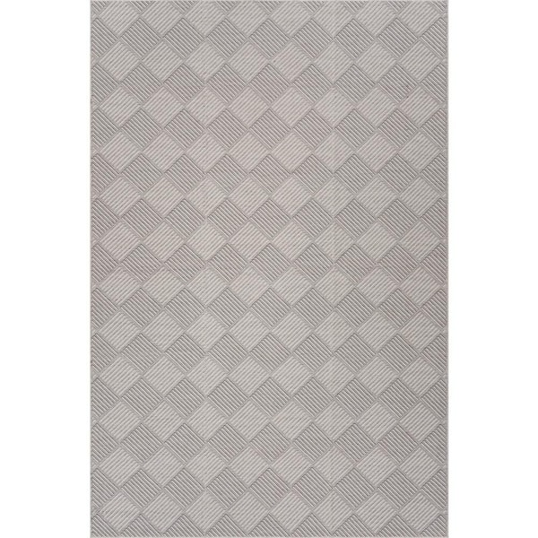 Valenne Diamond Grey 8 ft. x 10 ft. Outdoor Area Rug