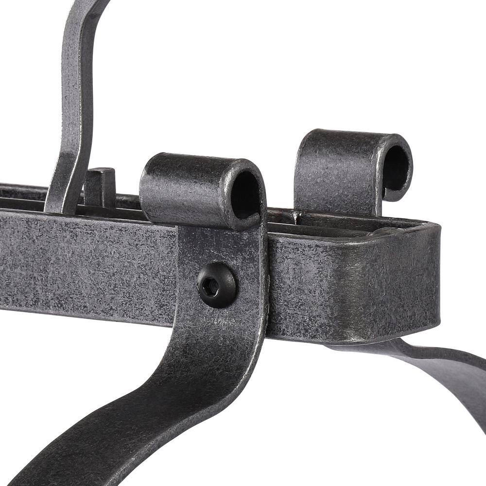 Hammered Steel Classic Rectangle Ceiling Pot Rack with Grid