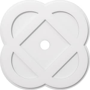 1 in. P X 11-1/4 in. C X 28 in. OD X 3 in. ID Charlotte Architectural Grade PVC Contemporary Ceiling Medallion