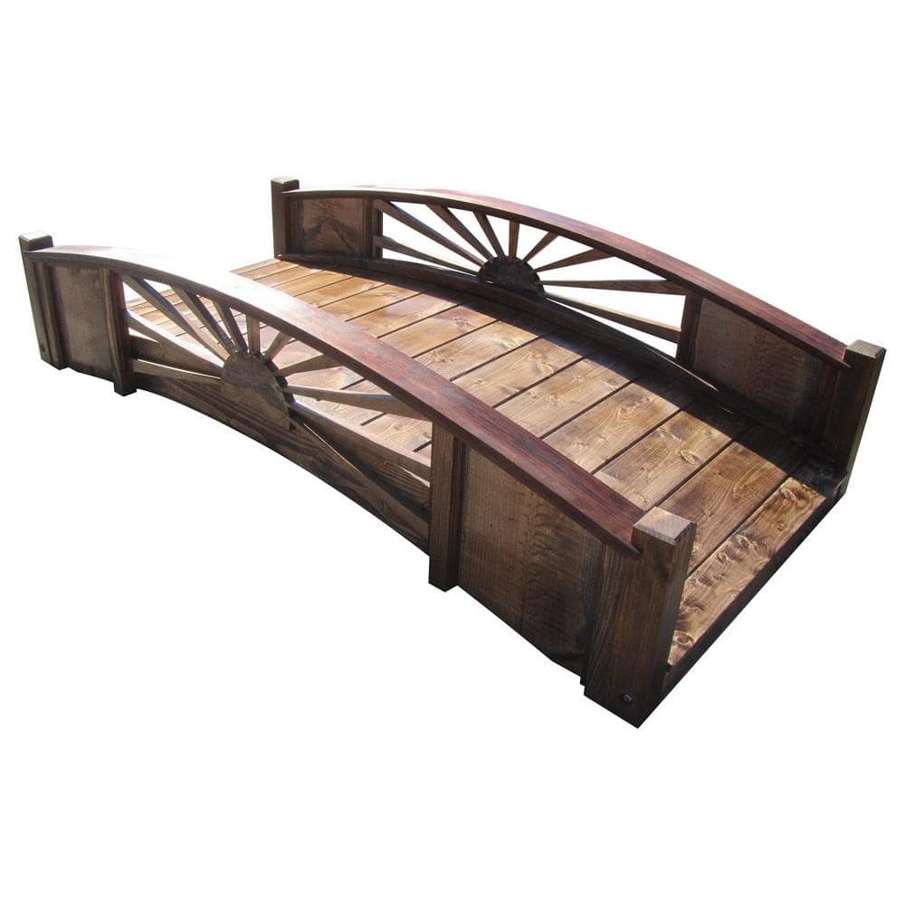 SamsGazebos 6 ft. Treated Sunburst Bridge MB-SUN-B6-T - The Home Depot