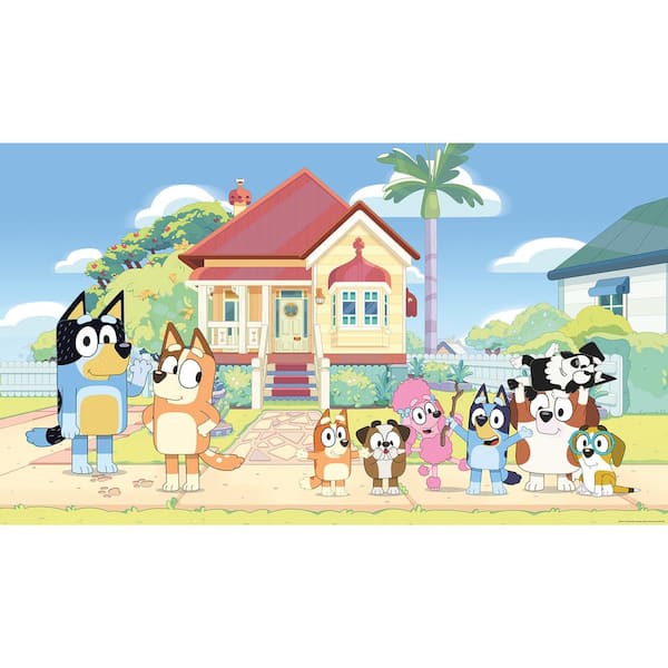 RoomMates Bluey Friends and Family Peel and Stick Wall Mural