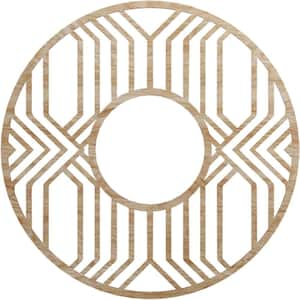 0.25 in. x 36 in. x 36 in. Wood Medallion Moulding