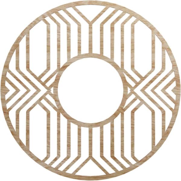 Ekena Millwork 0.375 in. x 36 in. x 36 in. Wood Medallion Moulding