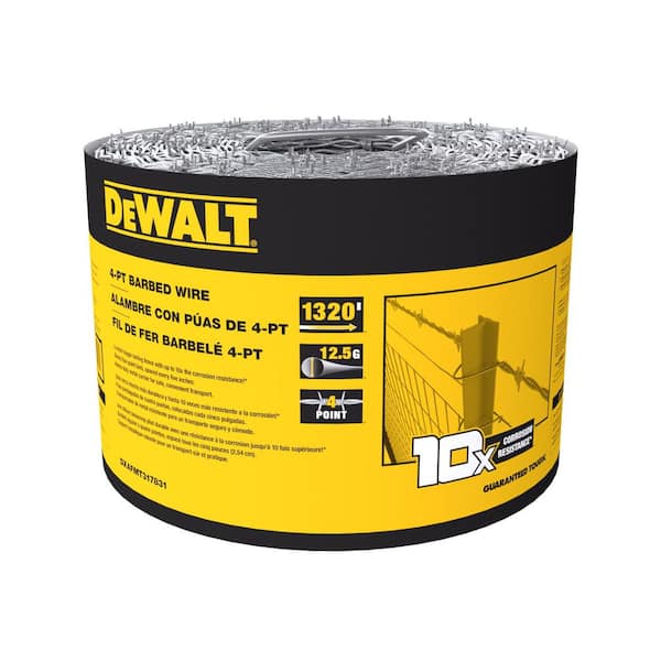 1320 ft. 12-1/2 Gauge Galvanized Steel 4-Point Barbed Wire