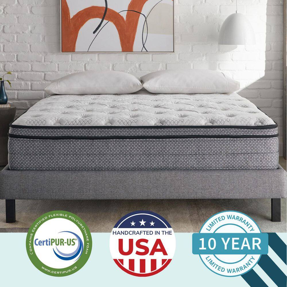 SLEEPINC. Sleep Solutions Queen Medium Hybrid 12 in. Mattress