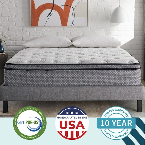 Sleep Solutions Queen Medium Memory Foam 12 in. Mattress