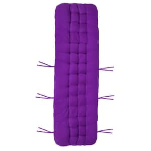 22 x 3 in Outdoor Replacement Chaise Lounger Cushion Rocking Chair Sofa Mat Chair Cushion Purple (Upgraded Version)