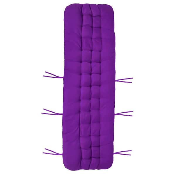 cenadinz 22 x 3 in Outdoor Replacement Chaise Lounger Cushion Rocking Chair Sofa Mat Chair Cushion Purple (Upgraded Version)