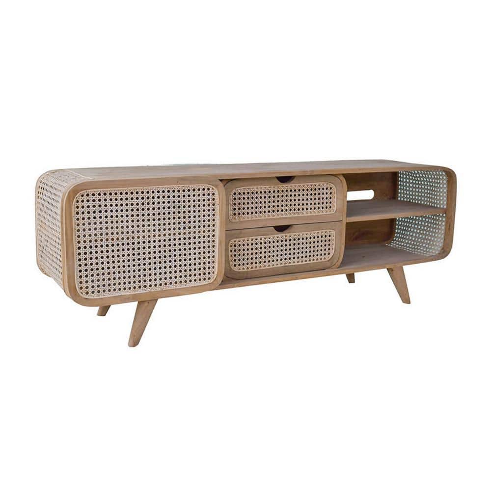 Brown TV Stand Fits TVs up to 54.1 to 59.1 in. with Wooden Frame price history on PriceWatchPro