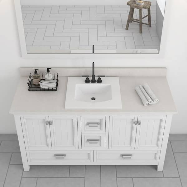 Glacier Bay 21 in. Drop-In Rectangular Vitreous China
