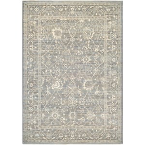 Everest Persian Arabesque Charcoal-Ivory 5 ft. x 8 ft. Area Rug