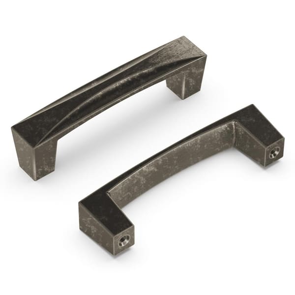 Unbranded Crest Pull 3 in. (76 mm )Center to Center Black Nickel Vibed Finish Modern Bar Pull Zinc
