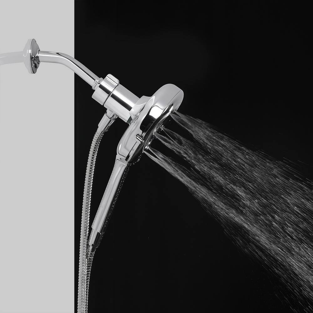 Chrome Multi-Head Handheld Shower with 72-inch Hose