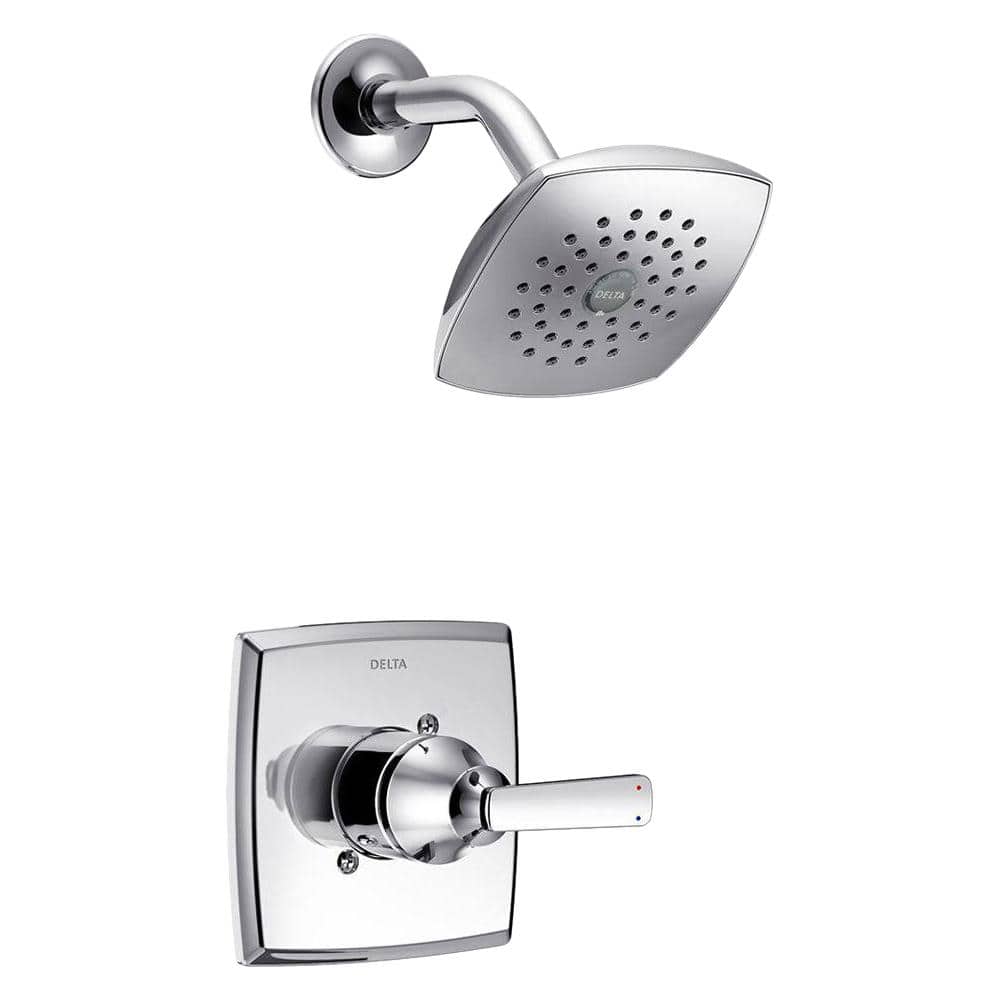 Chrome Modern Single-Function Shower Faucet Set with Pressure-Balancing Valve