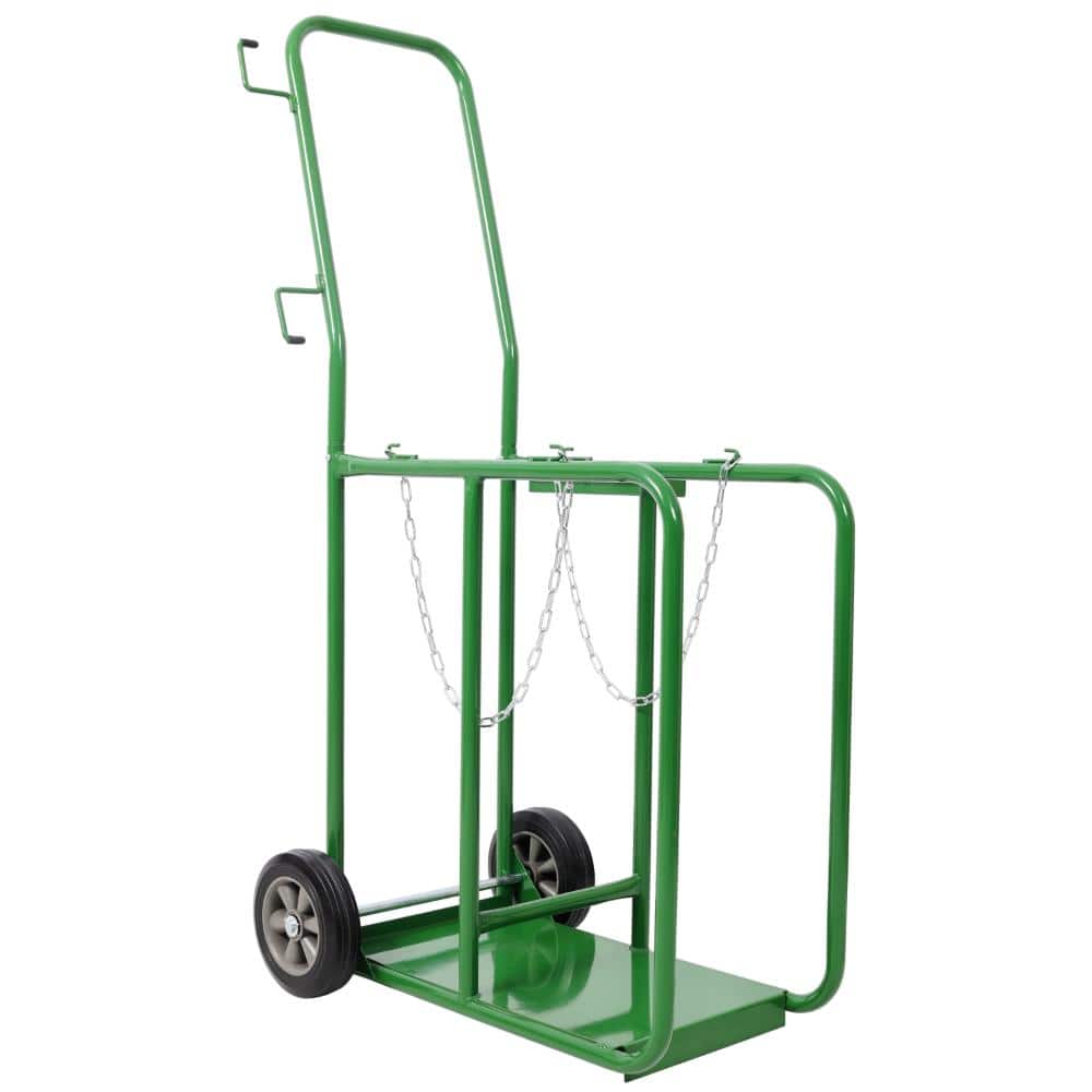 440lbs Welding Cylinder Cart, Dual Oxygen Tank Dolly with 8-Inch Solid Rubber Wheels, Green price history on PriceWatchPro