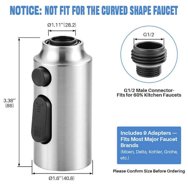 Replacement Kitchen Faucet Head For WEWE FORIOUS Qomolangma VFAUOSIT - View #13