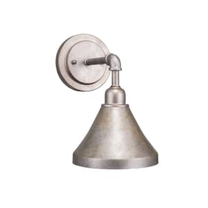 Greenville 1-Light Aged Silver Wall Sconce