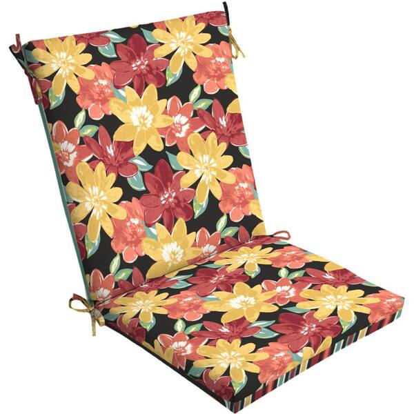 ARDEN SELECTIONS 20 x 44 Ruby Abella Floral Outdoor Dining Chair Cushion