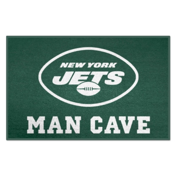 NFL New York Jets Green Man Cave 2 ft. x 3 ft. Area Rug