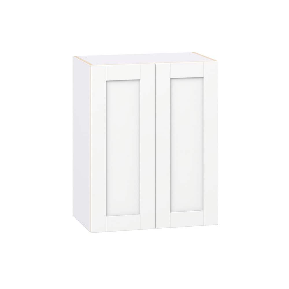 Milton 24 in. W x 14 in. D x 30 in. H Assembled Shaker Wall Kitchen Cabinet in Bright White price history on PriceWatchPro