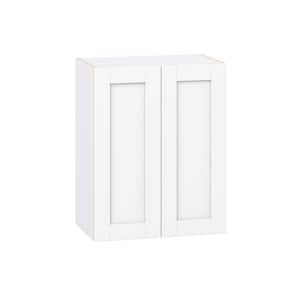 Milton 24 in. W x 14 in. D x 30 in. H Assembled Shaker Wall Kitchen Cabinet in Bright White