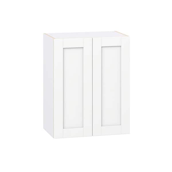 Milton 24 in. W x 14 in. D x 30 in. H Assembled Shaker Wall Kitchen Cabinet in Bright White