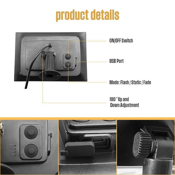 15 Bulbs 50 ft. Outdoor Solar LED Edison String-Light with Remote Control