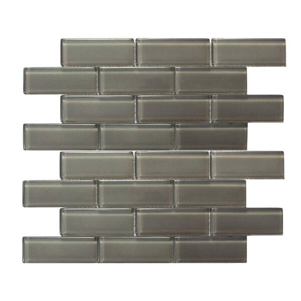 Solistone Mardi Gras Toulouse Pewter 12 in. x 12 in. x 6 mm Glass Mesh-Mounted Mosaic Tile (10 sq. ft. / case)
