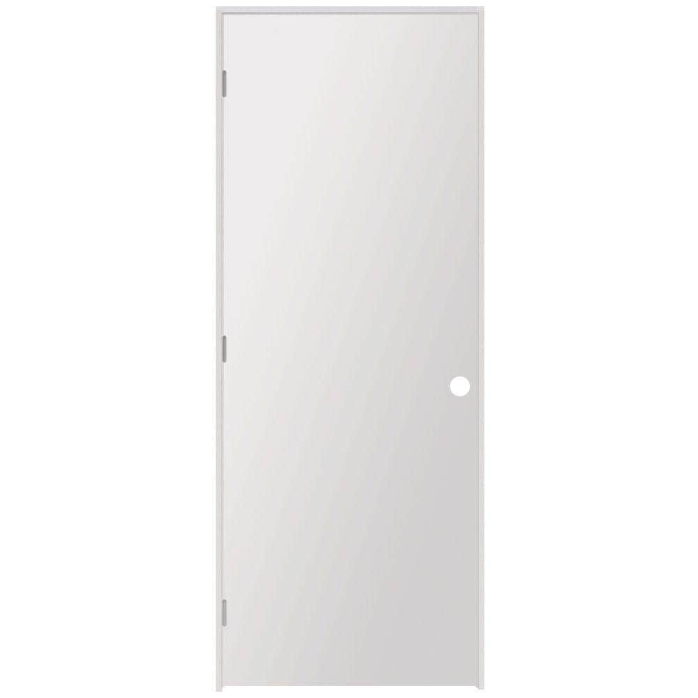 Steves & Sons Flush 24 in. x 80 in. Right-Hand Hollow Core White