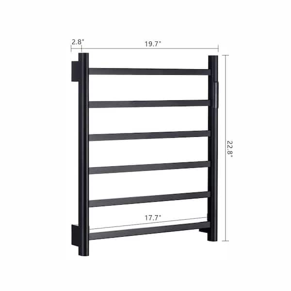 Heated towel rail gunmetal hot sale