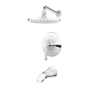 Rhen 1-Handle Tub and Shower Trim Kit in Polished Chrome (Valve Not Included)