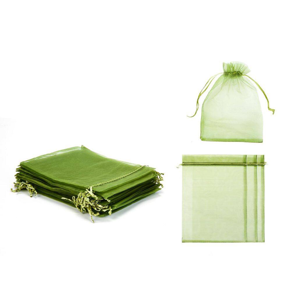 6 in. Green Polyester Mesh Fruit Tree Protector Drawstring Pest Barrier Garden Netting Cover 50-Pack price history on PriceWatchPro