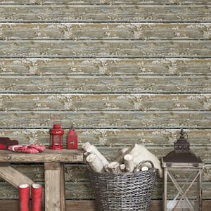 Planks Neutral Wallpaper Sample