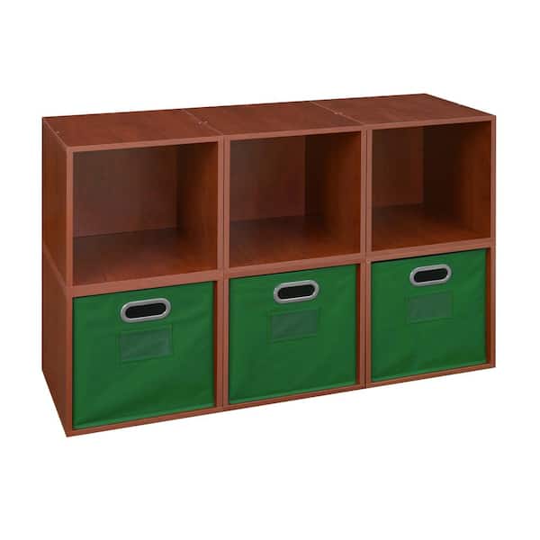 Niche 26 in. H x 39 in. W x 13 in. D Wood 6- Cube Organizer
