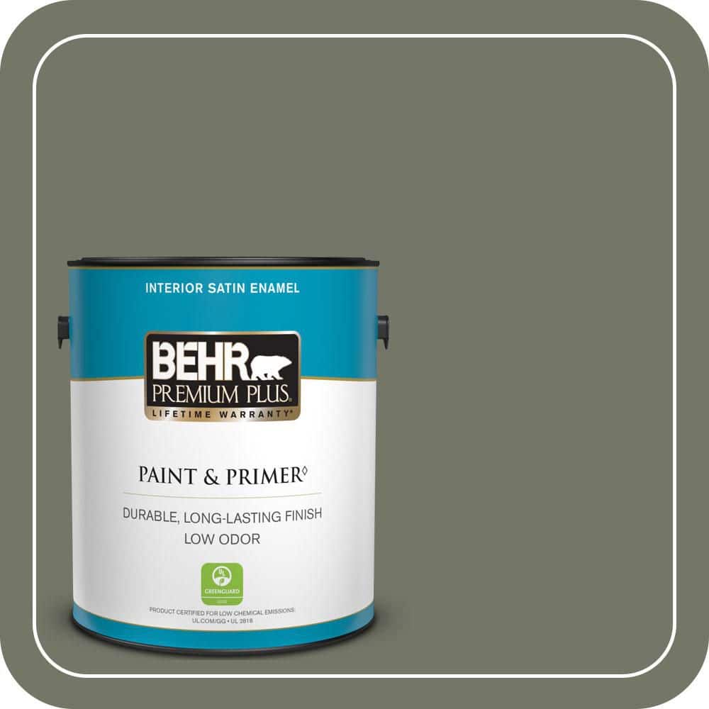 1 gal. #PPU10-19 Conifer Green Satin Enamel Low Odor Interior Paint & Primer price history on PriceWatchPro