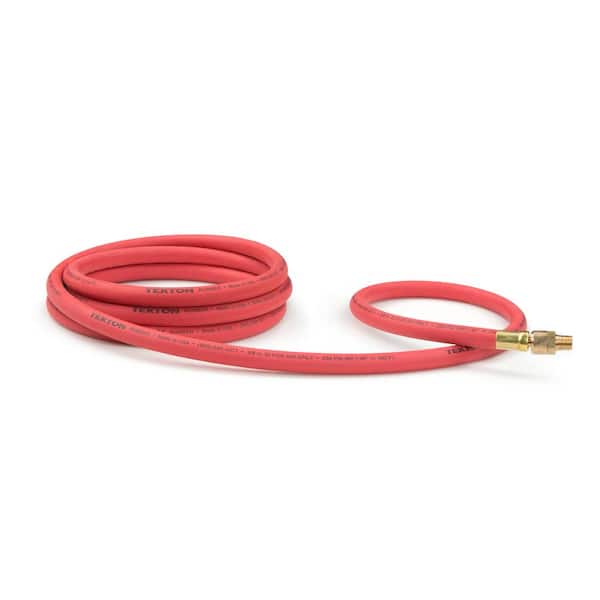 TEKTON 10 ft. x 3/8 in. I.D Rubber Whip Hose with Swivel (250 PSI)