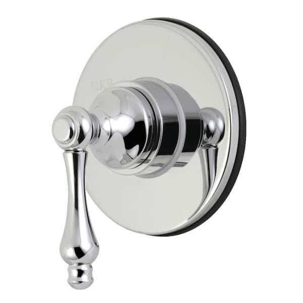 Kingston Brass Single-Handle 1-Hole Wall Mount Three-Way Diverter Valve with Trim Kit in Polished Chrome