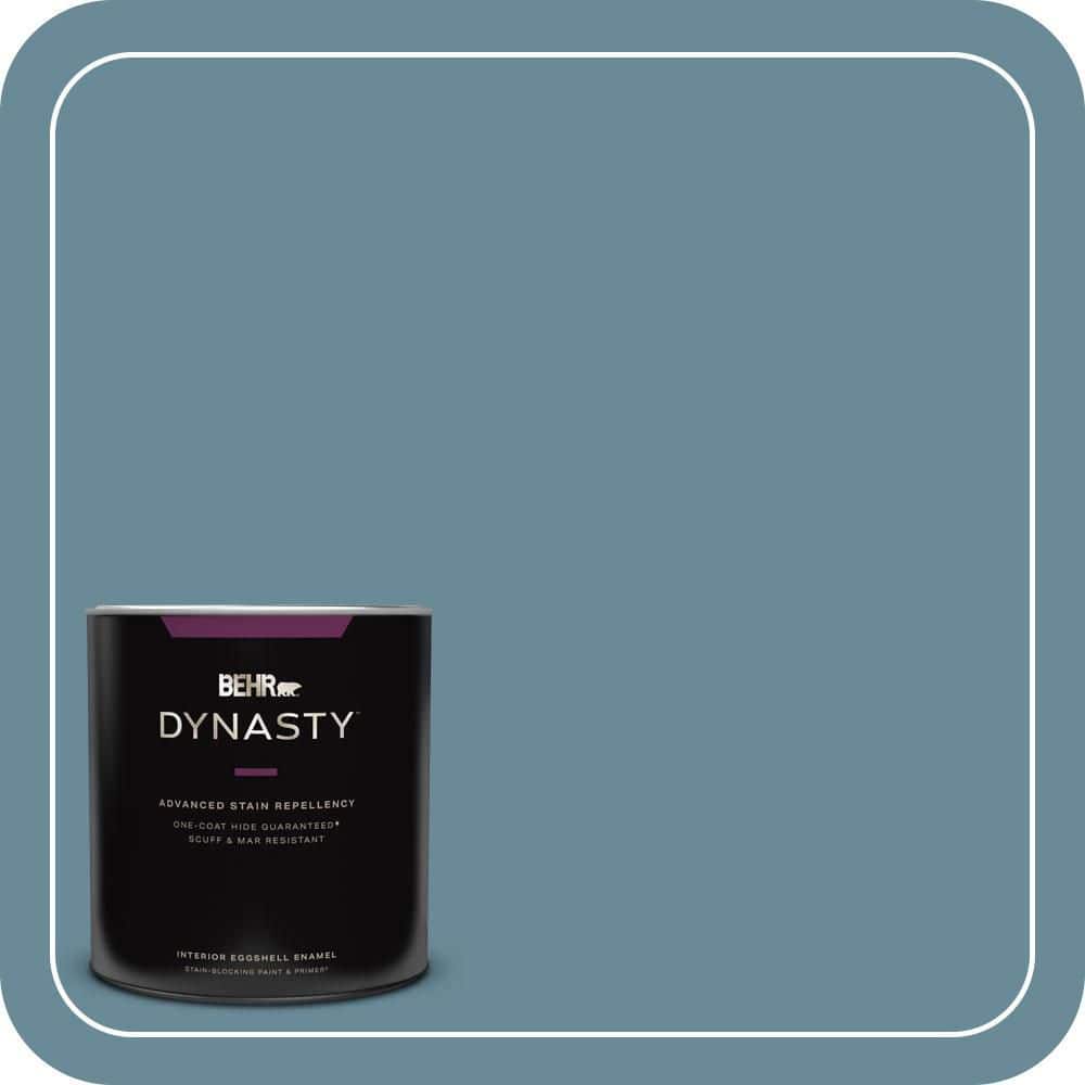 1 qt. #BIC-22 Relaxed Blue Eggshell Enamel Interior Stain-Blocking Paint and Primer price history on PriceWatchPro