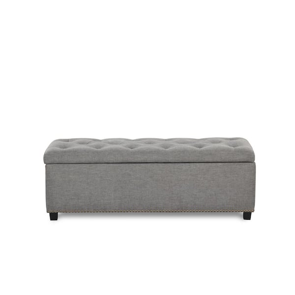 Dark grey 2024 storage bench