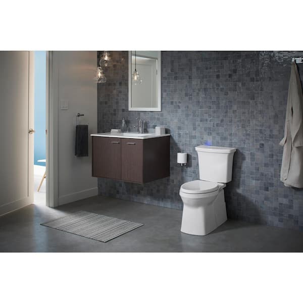 Corbelle 12 in. Rough In 2-Piece 1.28 GPF Single Flush Elongated Toilet in White Seat Not Included