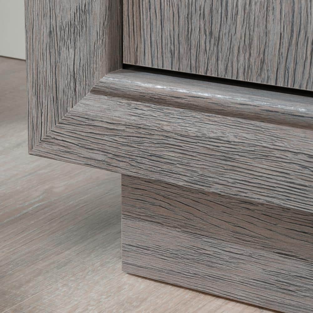 Ashen Oak 2-Door Adjustable Shelf Office Cabinet