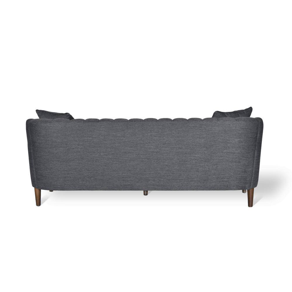 Elegant Blue Velvet 3-Seater Lawson Sofa with Tufted Tight Back