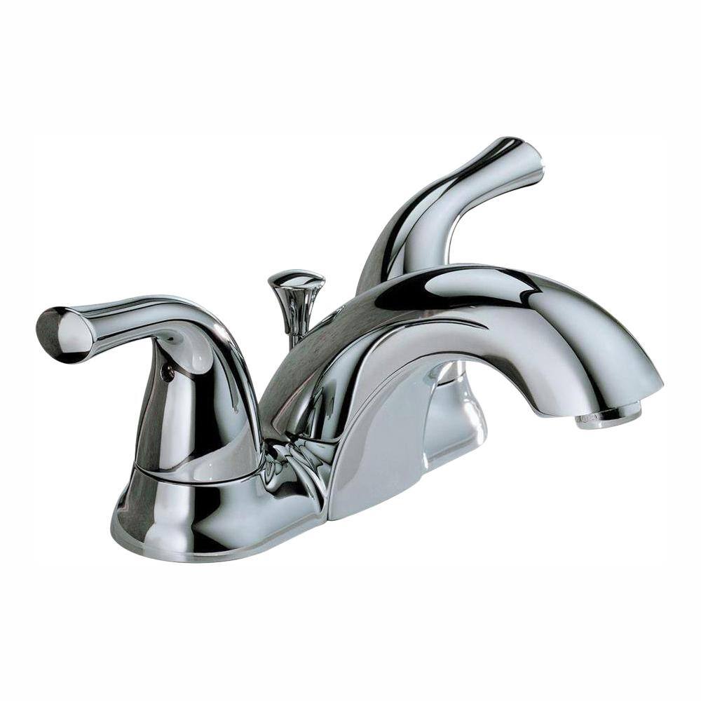 Delta Classic 4 in. Centerset 2-Handle Bathroom Faucet in Chrome  2520LF-A-ECO