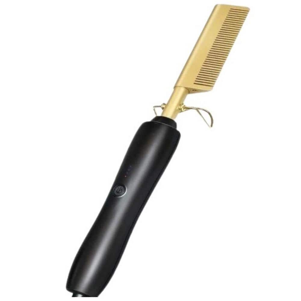 Hair Styling Tools Comb Copper 110-240-Volt Hair Curling Iron Straightener