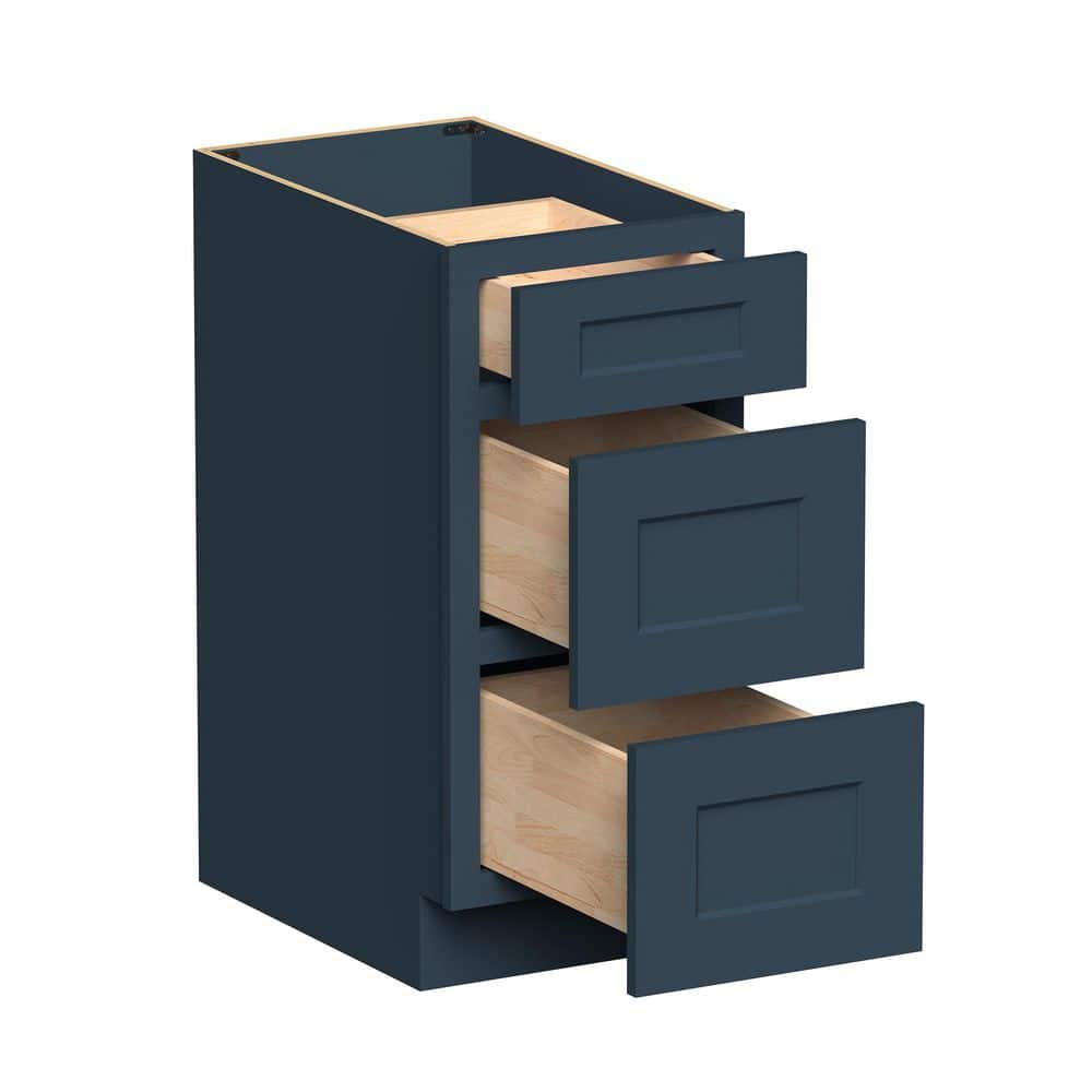 15 in W x 24 in D x 34.5 in H HDF Ready to Assemble Drawer Kitchen Base in Cyber Blue with 3-Drawer price history on PriceWatchPro