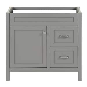 Maywell 36 in. W x 19 in. D x 34 in. H Bath Vanity Cabinet without Top in Sterling Gray