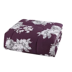 Peony 12-Piece Purple Floral Comforter Set