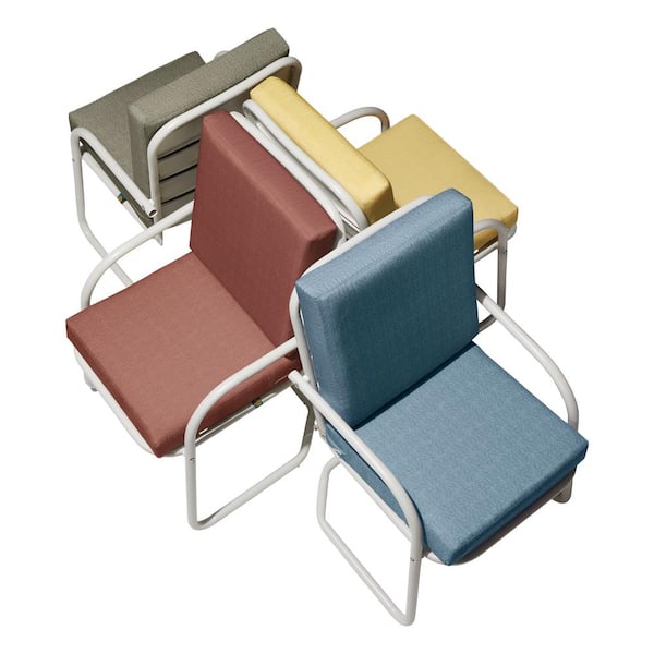 All Weather Folding/Armless Chair Textured Cushion