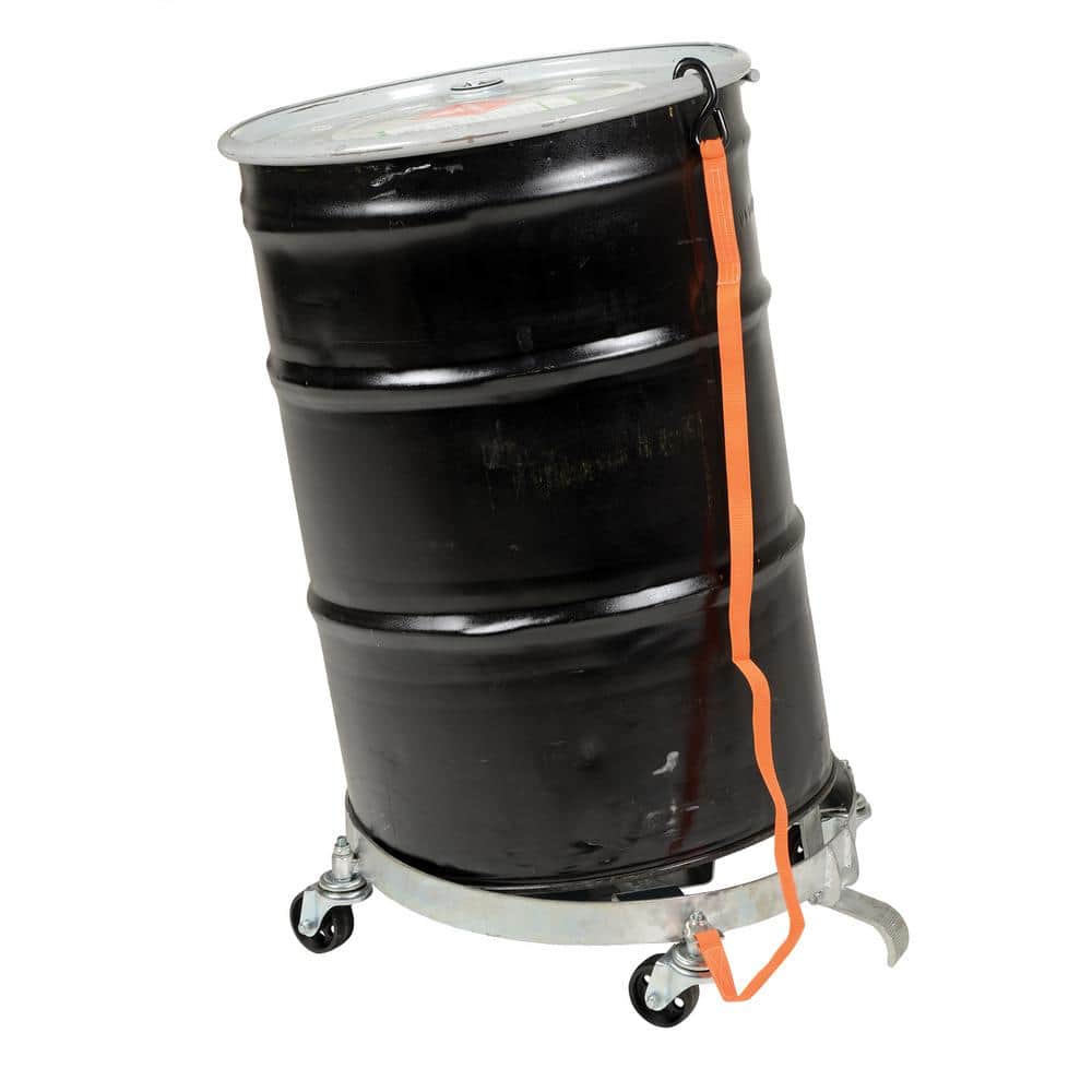 Heavy-Duty Cast Iron Tilting Drum Dolly with 1200 lb Capacity